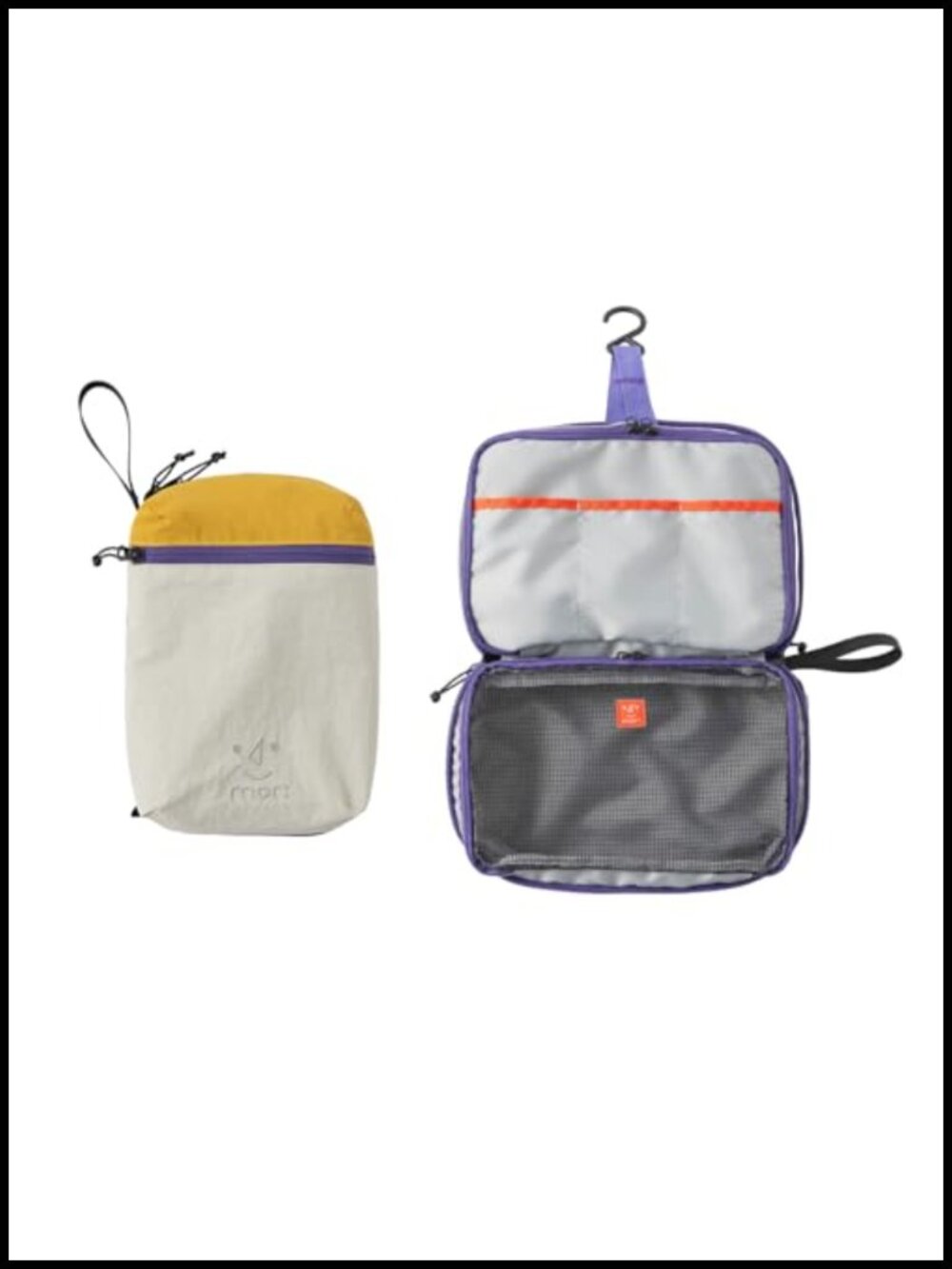 Water Resistant Medium Toiletry Bag Travel Wet Dry Hanging Hook